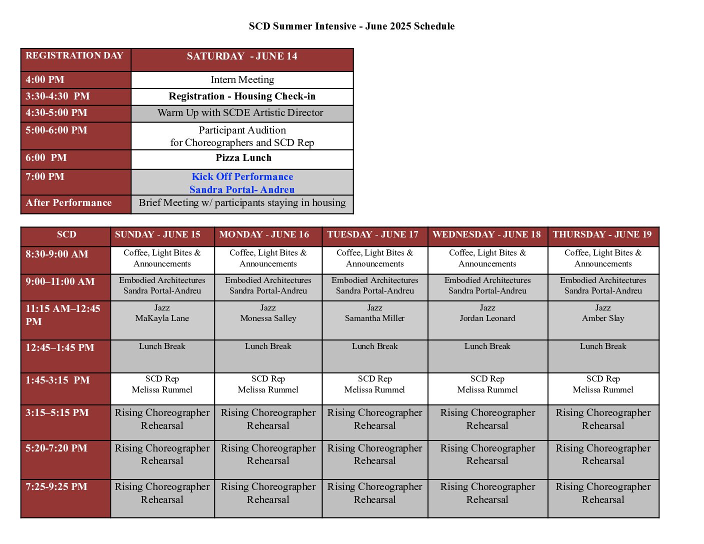 Participant June 2025 SCD Summer Schedule (1)